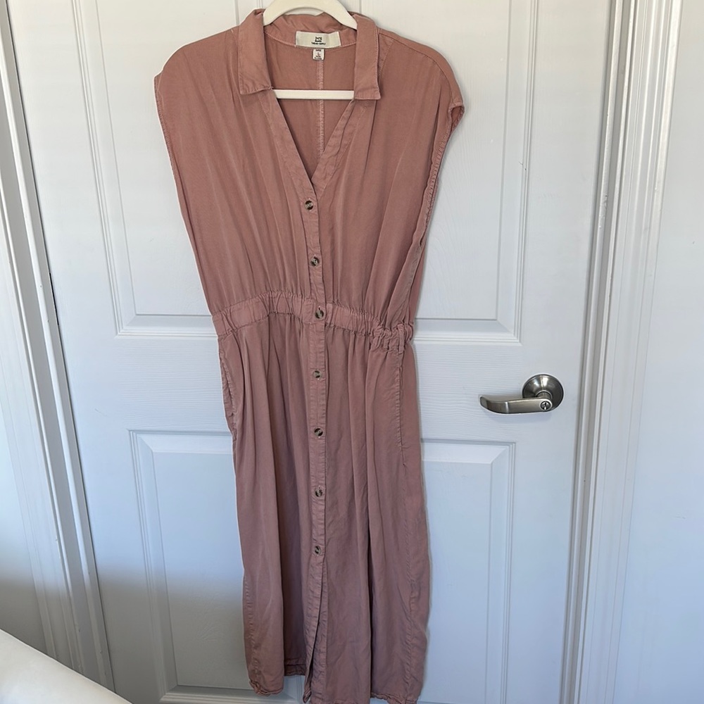 long blush dress